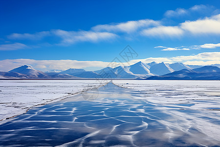 雪域冰山自然美景图片