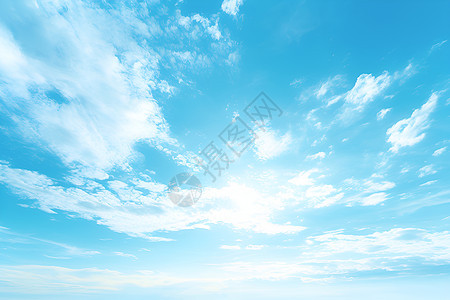 蓝天白云的风光图片