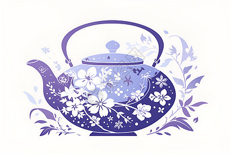 茶壶上的图案图片