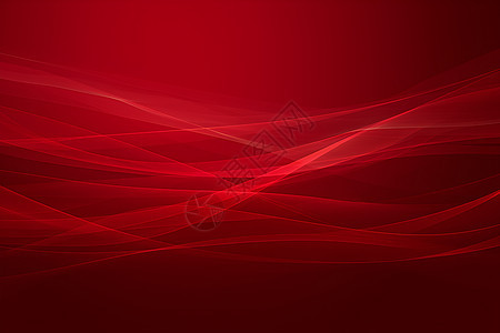 红色抽象曲线壁纸图片