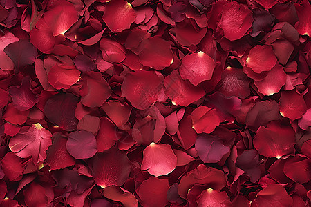 红色的玫瑰花瓣图片