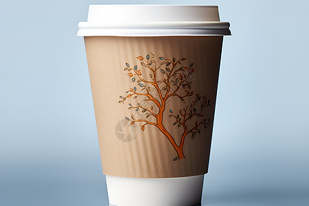 白纸环保咖啡杯图片
