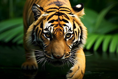 丛林里的老虎图片