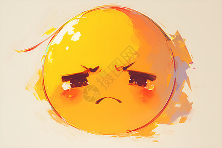 小球的忧郁神情图片