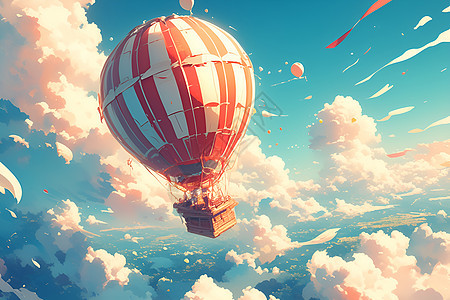 热气球的仙境之旅图片