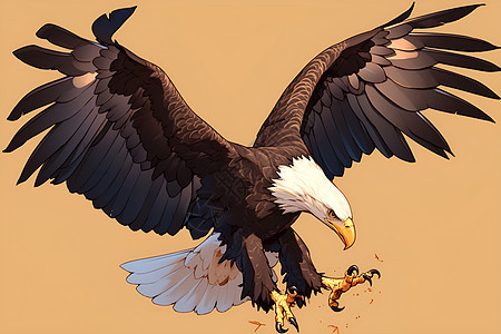 自由翱翔的鹰图片