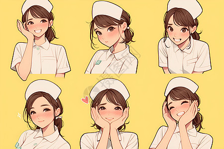 护士温婉的表情图片