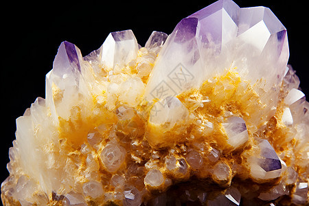 璀璨的水晶矿石图片