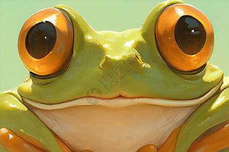 瞪大眼睛的青蛙图片