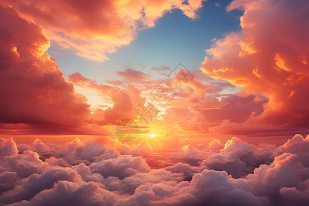 壮观的云海风景图片
