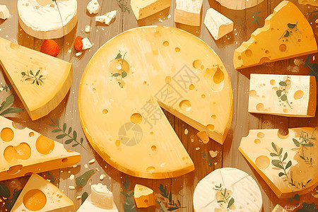 奶酪美食盛宴图片