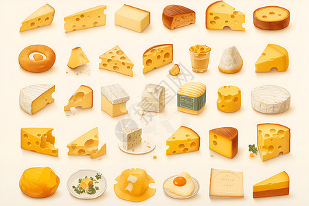 奶酪艺术拼图图片