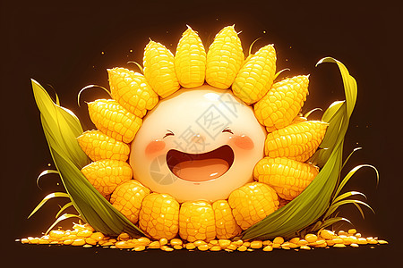 欢乐玉米表情图片