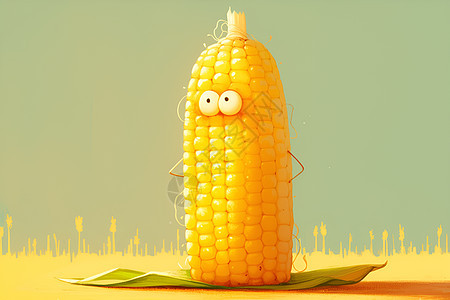 可爱的玉米表情图片