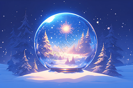 冬日的水晶世界图片