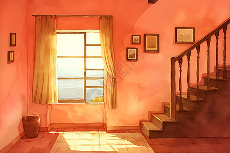 温馨的粉色小屋图片