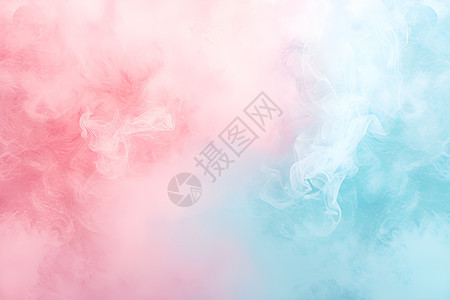 空气中的粉蓝烟雾图片