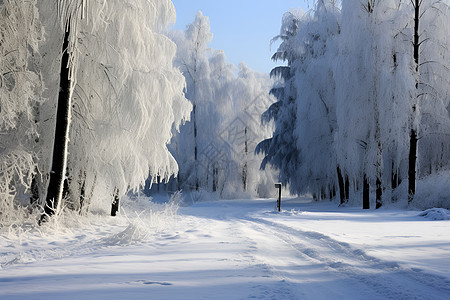 冬日的森林图片