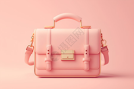 粉色小手提包的优雅图片