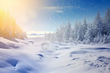 雪后的美丽风景图片
