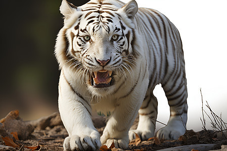 野生的动物白虎图片