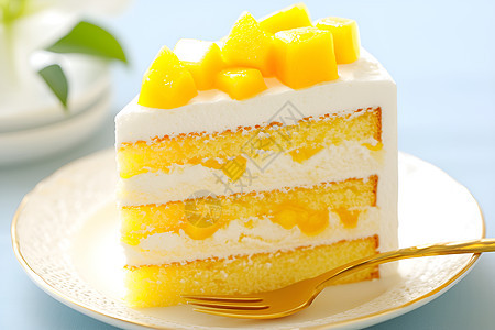 芒果奶油蛋糕图片