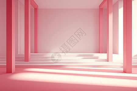 粉色的长廊图片