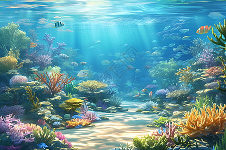 水下世界的奇幻场景图片