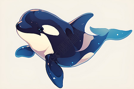 可爱的小鲸鱼图片