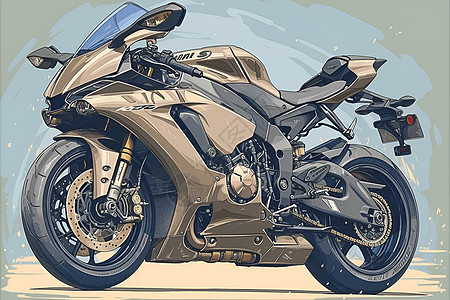 科技感设计的摩托车图片