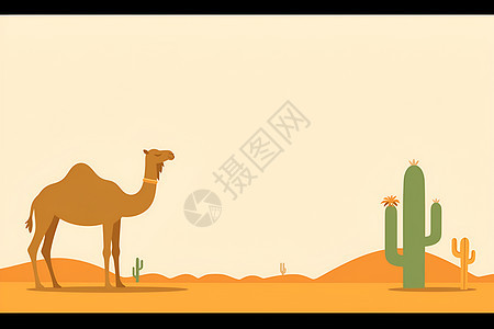 简约的骆驼图片
