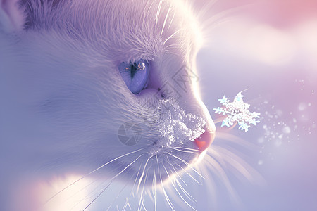 雪中的猫咪图片
