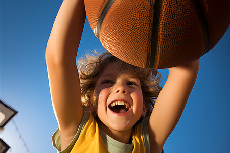 快乐篮球少年图片