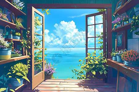 大海之窗图片