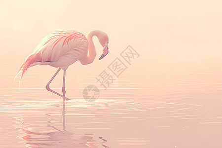 粉红火烈鸟图片