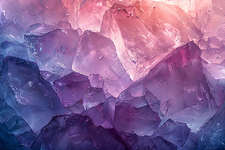 紫色的水晶图片
