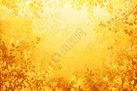 黄色的树叶背景图片