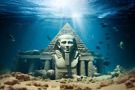 埃及水下遗址图片