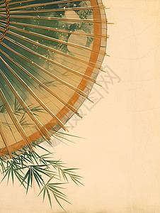 复古中式纸伞图片