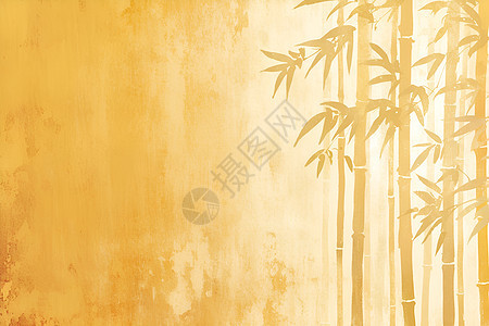 清新雅致的竹子水墨画图片
