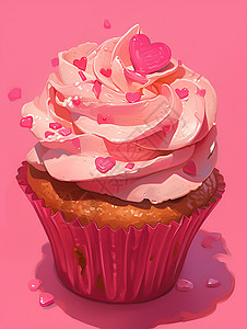 粉色的蛋糕图片