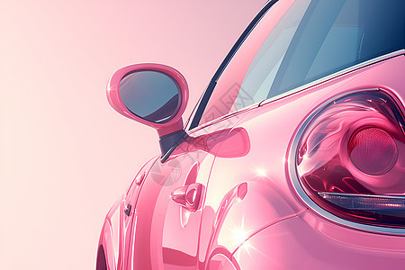 时尚粉色汽车图片