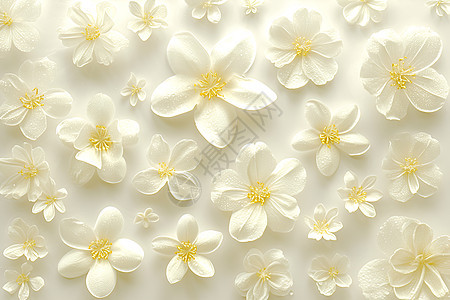 白色小花盛开图片