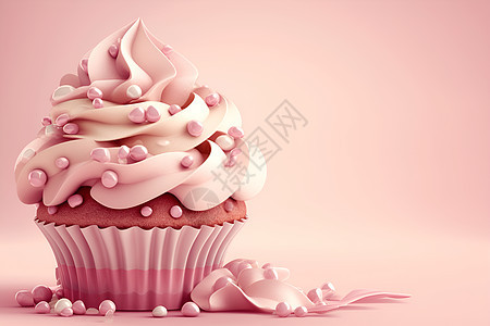 美味粉色蛋糕图片
