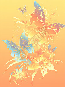 花与蝴蝶共舞图片