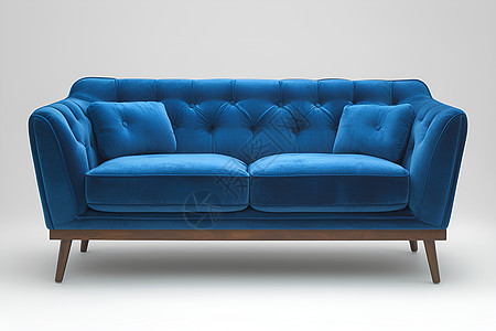 蓝色沙发的艺术图片