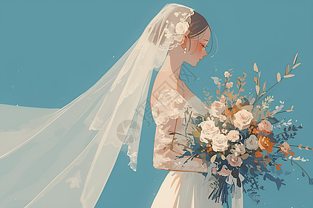 新娘的婚纱图片