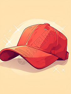 红色的棒球帽图片