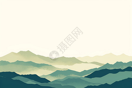 静谧绝美的山脉图片