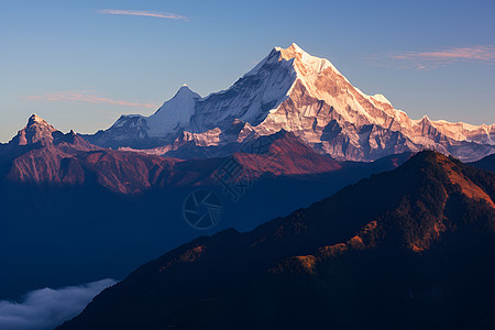 壮丽的雪山风光图片